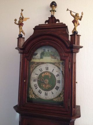 Alte Antike Friesische Standuhr Eiche Friesenuhr Friese Alter Regulator Clock Bild