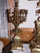 Riesige Prunkvolle Xxl Kaminuhr Pendule Japy Freres Mit Kerzenleuchtern Antike Originale vor 1950 Bild 5