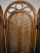 Alter Paravent Raumteiler Korbgeflecht Rattan - Shabby Chic Stilmöbel nach 1945 Bild 2
