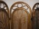 Alter Paravent Raumteiler Korbgeflecht Rattan - Shabby Chic Stilmöbel nach 1945 Bild 6