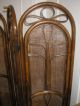 Alter Paravent Raumteiler Korbgeflecht Rattan - Shabby Chic Stilmöbel nach 1945 Bild 8