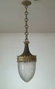 Jugendstil Lampe Deckenlampe Geschliffenes Glas Bronze Messing Um 1910 1890-1919, Jugendstil Bild 3