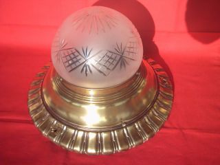Prunkvolle Große Originale Jugendstillampe Plafoniere Lampe Deckenlampe Um 1900 Bild