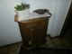 Garderobe Eiche Massiv - Komplett Schrank Spiegel Kupferlampe Orientteppich Stilmöbel nach 1945 Bild 3
