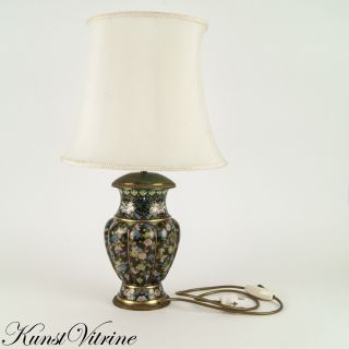 Vase / Tischlampe,  Cloisonne / Vase,  Um 1900 - Elektrifizierung Später Bild