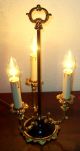 Alte Französische Lampe,  Bouillottelampe,  Bouillotte,  Kaminlampe,  Leuchter,  3 Flammig Antike Originale vor 1945 Bild 8