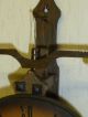 Waagbalkenuhr,  Einzeiger - Uhr,  Mechanische Holzuhr Mit Holzzahnrädern,  Skelettuhr Gefertigt nach 1950 Bild 5
