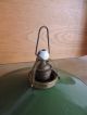 Art Deco Bauhaus Lampe Deckenlampe Emailschirm Grün Werkstätte Loft Industrie 1920-1949, Art Déco Bild 2