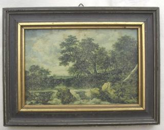Antiker Bilderrahmen - Zum Teil Vergoldet,  Bild Von Jacob Van Ruysdael Bild