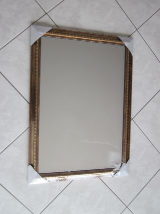 Alter Spiegel Rahmenspiegel 50/70cm Wandspiegel Gold Farben Antik Repro Bild