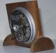 Kleiner Wecker Mechanisches Aufzugswerk Holzgehäuse Uhrmachergeprüft Antike Originale vor 1950 Bild 5