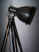 Bauhaus Stehlampe Tripod Lampe Art Deco Chrom Strahler Werkstattlampe Um 1940 Antike Originale vor 1945 Bild 1