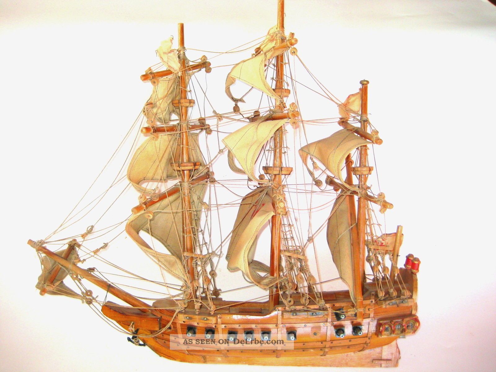 Altes Segel Schiff Modell 50jahre Alt Schiff Holzmodell Modell Schiff