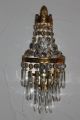 Antike Wandlampe,  Korblüster,  Lüster,  Kristall Antike Originale vor 1945 Bild 1