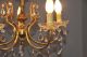 Antiker Jugendstil Kristall Kronleuchter,  Lüster,  Lampe,  5 Flam. Antike Originale vor 1945 Bild 4