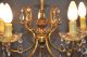 Antiker Jugendstil Kristall Kronleuchter,  Lüster,  Lampe,  5 Flam. Antike Originale vor 1945 Bild 5