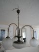 Lampe Deckenlampe Jugendstil Schliff Biedermeier Shabby Messing Bronze Antike Originale vor 1945 Bild 1