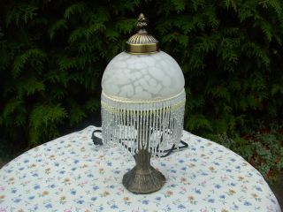 Tischlampe Im Antik - Stil Glasperlenbehang Am Murano - Lampenschirm Lampe Bild