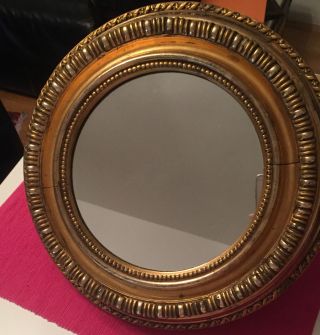 Antiker Runder Spiegel Bild