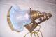 Alt Antik AntiquitÄten Lampe Tischlampe Art Deco Messing Leuchte 1920/30 Glas Antike Originale vor 1945 Bild 1