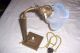 Alt Antik AntiquitÄten Lampe Tischlampe Art Deco Messing Leuchte 1920/30 Glas Antike Originale vor 1945 Bild 2