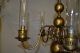 Antike Deckenlampe Aus Messing Gefertigt nach 1945 Bild 4