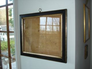 Schwarz - Goldener Rahmen,  Orig.  Aufhängung Und Verglasung,  1855,  39,  5 X 33,  5 Cm Bild