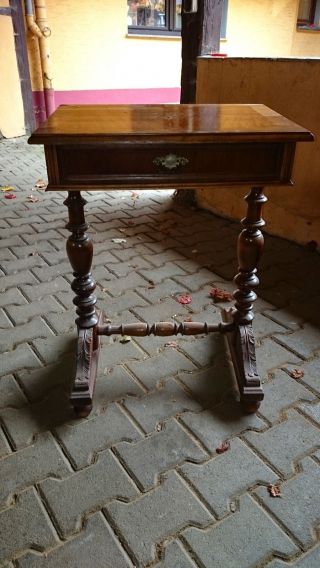 Beistelltisch Tischchen Telefontisch Gründerzeit Antik Bild