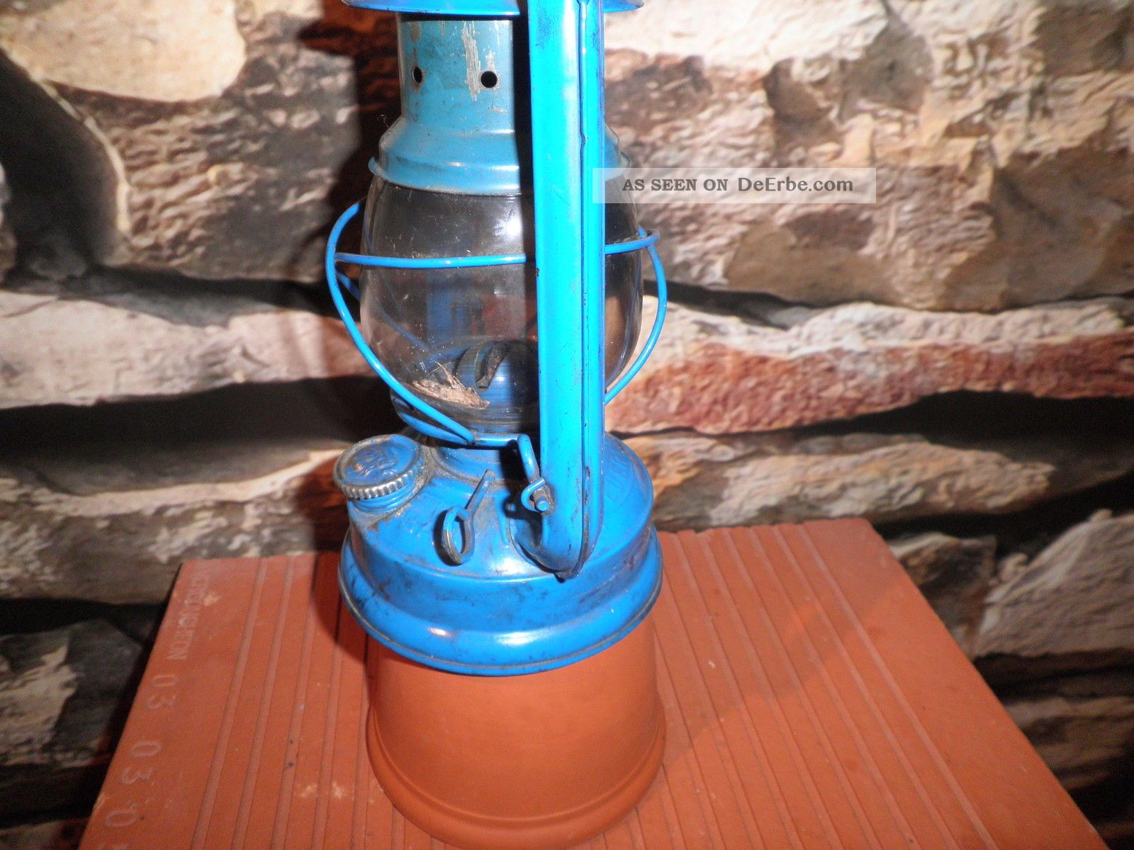Lanterne Ancienne Allemande Feuerhand 275 Baby – West Germany, Métal, Pétrole