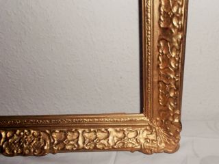 Große 70x52 Cm Antiker Holz Gold - Prunk - Rahmen Wunderschön Und Gut Erhalten Bild