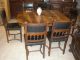 Prunkvolles Antik Gründerzeit Zimmer Schrank Sideboard Tisch Und 6 Stühle Antike Originale vor 1945 Bild 2