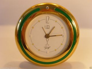 Uti Paris Golf Uhr Tischuhr Wecker Massiv Messing Desk Alarm Clock Solid Brass Bild