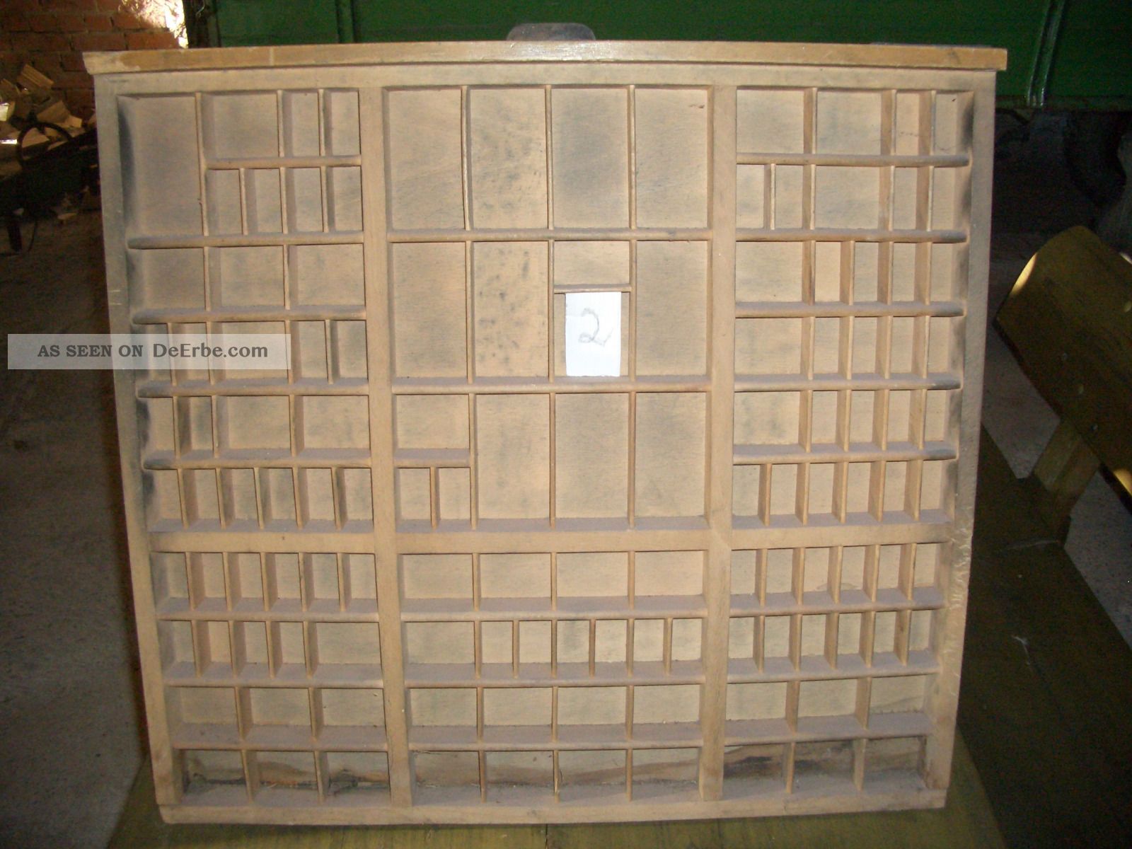 - Setzkasten Aus Alter Druckerei - Sammler - Scheunenfund - Flohmarkt Stilmöbel nach 1945 Bild