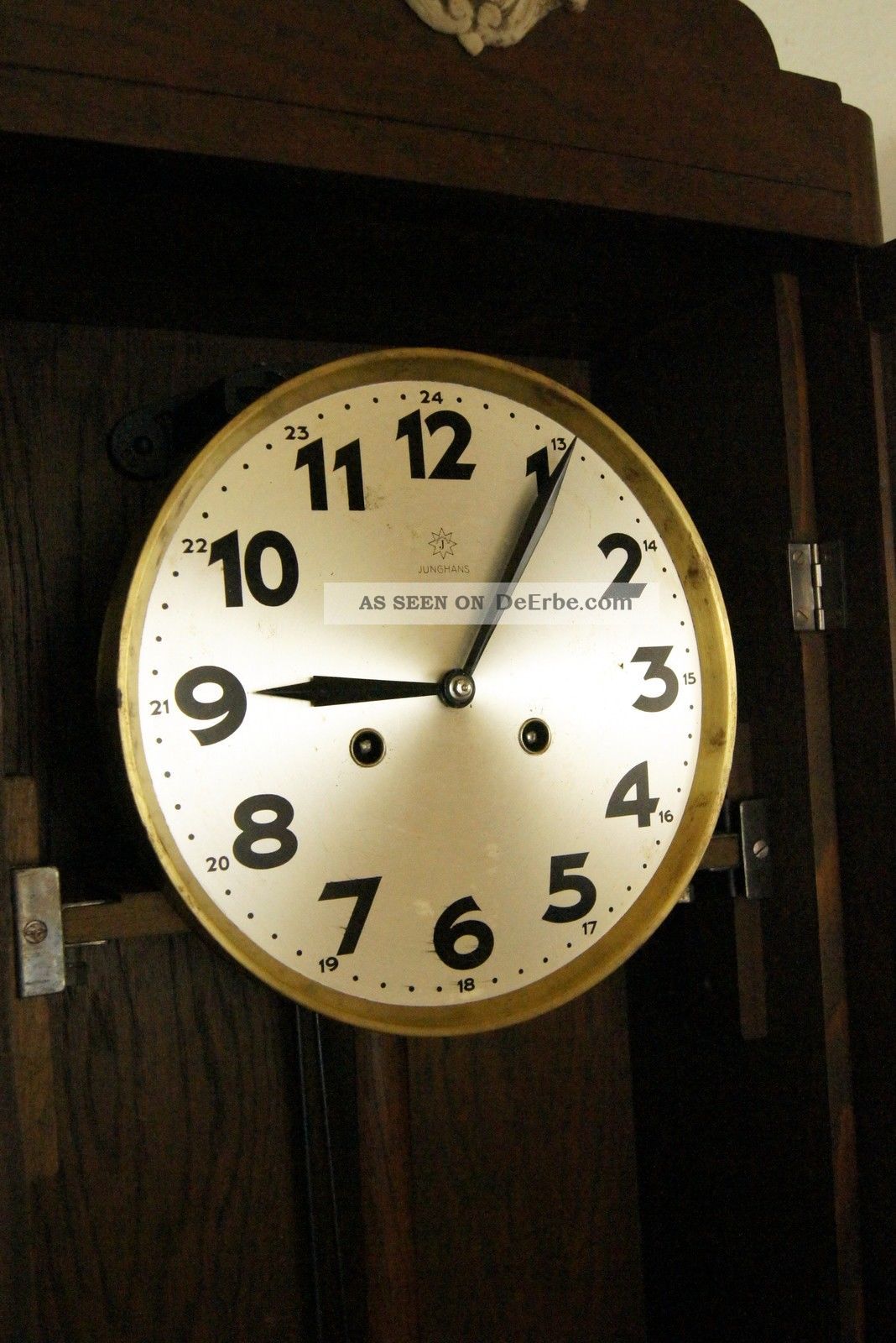 Junghans Mechanisch Uhr Wanduhr Alt Pendeluhr Pendelwanduhr Junghans Mechanisch Uhr Wanduhr Alt Pendeluhr Pendelwanduhr