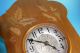 Uhr03 : Schwarzwald Uhr Mit Holzschild Und Mit Eingelegten Intarsien Antike Originale vor 1950 Bild 6