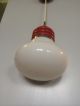 Piero Brombin Arianna Bulb Lamp Artemide Pre - Maurer Bulb Pesce Gavina Glass Red Gefertigt nach 1945 Bild 3