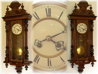 Sehr Großer Gepflegter Regulator,  Seltenes Uhrwerk,  Wanduhr,  Ca.  1880 Bild