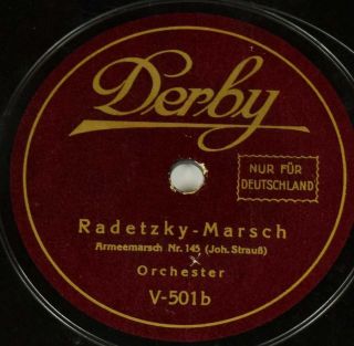 Schellack Orchester - Carmen - Marsch/radetzky - Marsch Grammophon March Gramophone Bild
