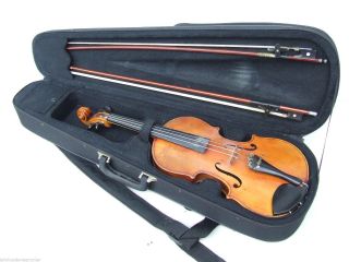 Ältere 4/4 Violine,  Geige Mit Koffer Und Zwei Streichbögen Bild