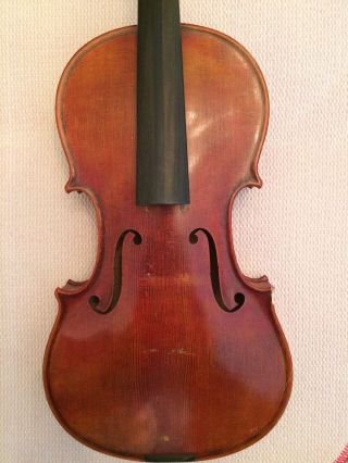 Alte Geige Violine Mit Brandstempel Bild