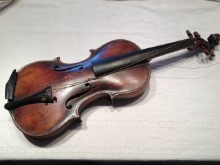 Antike Geige Zum Restaurieren - Georg Gertig Liesa I.  P.  1907 Bild