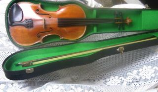 Violin A.  Lutz Wien Um 1880 Violine Geige 4/4 Mit Bogen Und Geigenkoffer Bild