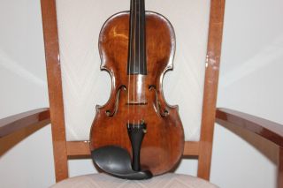 4/4 Alte Geige Mit Zettel Joannes Georgius Thir Old Violin Bild