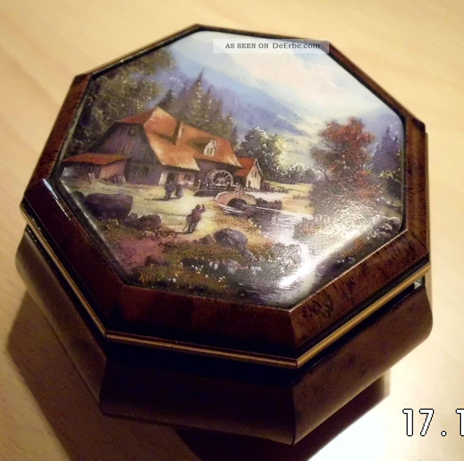 Musikspieldose - Porzellanmusikdose - Zertifikat Mechanische Musik Bild