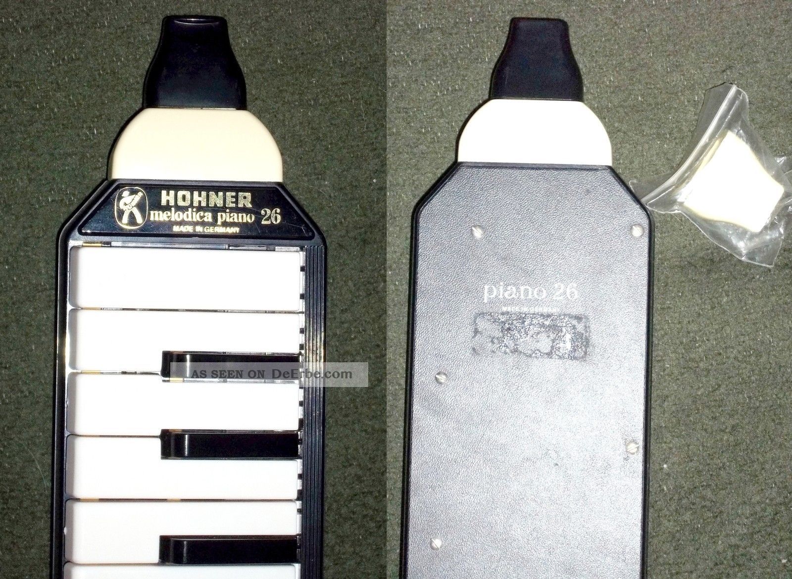Hohner Melodica Piano 26 Mit Zwei Mundstücken Tasche Anleitung Div. Noten