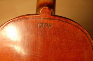 Sehr Alte,  Gut Erhaltene 3/4 Hopf Geige/violine,  Mit Brand. Bild