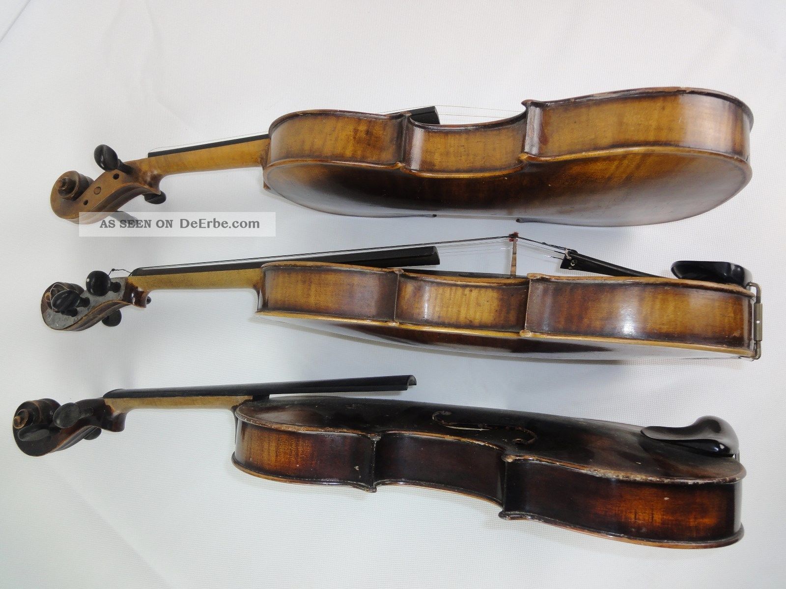 3 Alte Geigen Um 1880 1920 Für Den Restaurator