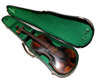 Antike Geige Von Friedrich Hoyer / Klingenthal,  Aus 1886,  Mit Koffer Bild
