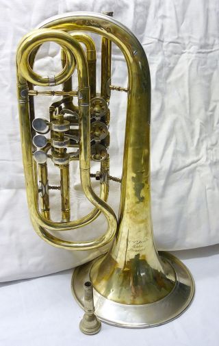 Basstrompete,  Bassflügelhorn C.  W.  Moritz/berlin Bild