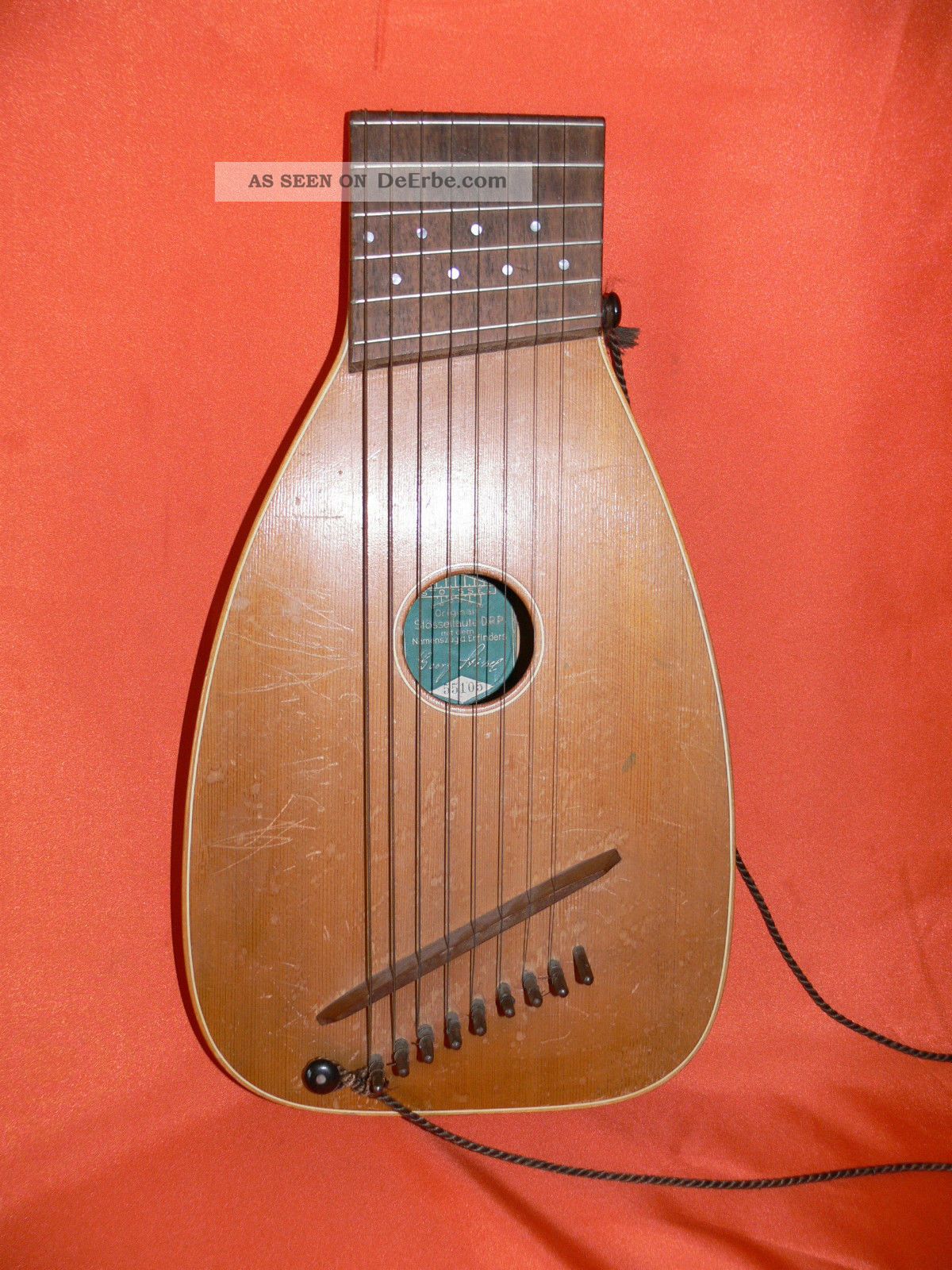 Laute Stössellaute Saiteninstrument Stoessel Laute 9 Saitig Neun Saiten